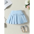 thumbnail image 5 of Bagilaanoe 2Pcs Toddler Baby Girls Clothes Flower Mesh Short Sleeve Tops + Pleated Skirt 1T 2T 3T 4T 5T 6T Kids Casual Skirt Set, 5 of 9