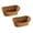 B*2, variant on 2 Pack Rattan Bread Basket, Handwoven Desktop Bread Box & Fruit Tray, Large Capacity Kitchen Storage Organizer for Bread, Pastries & Fruits, Home Decor (25 × 15 × 8 cm)
