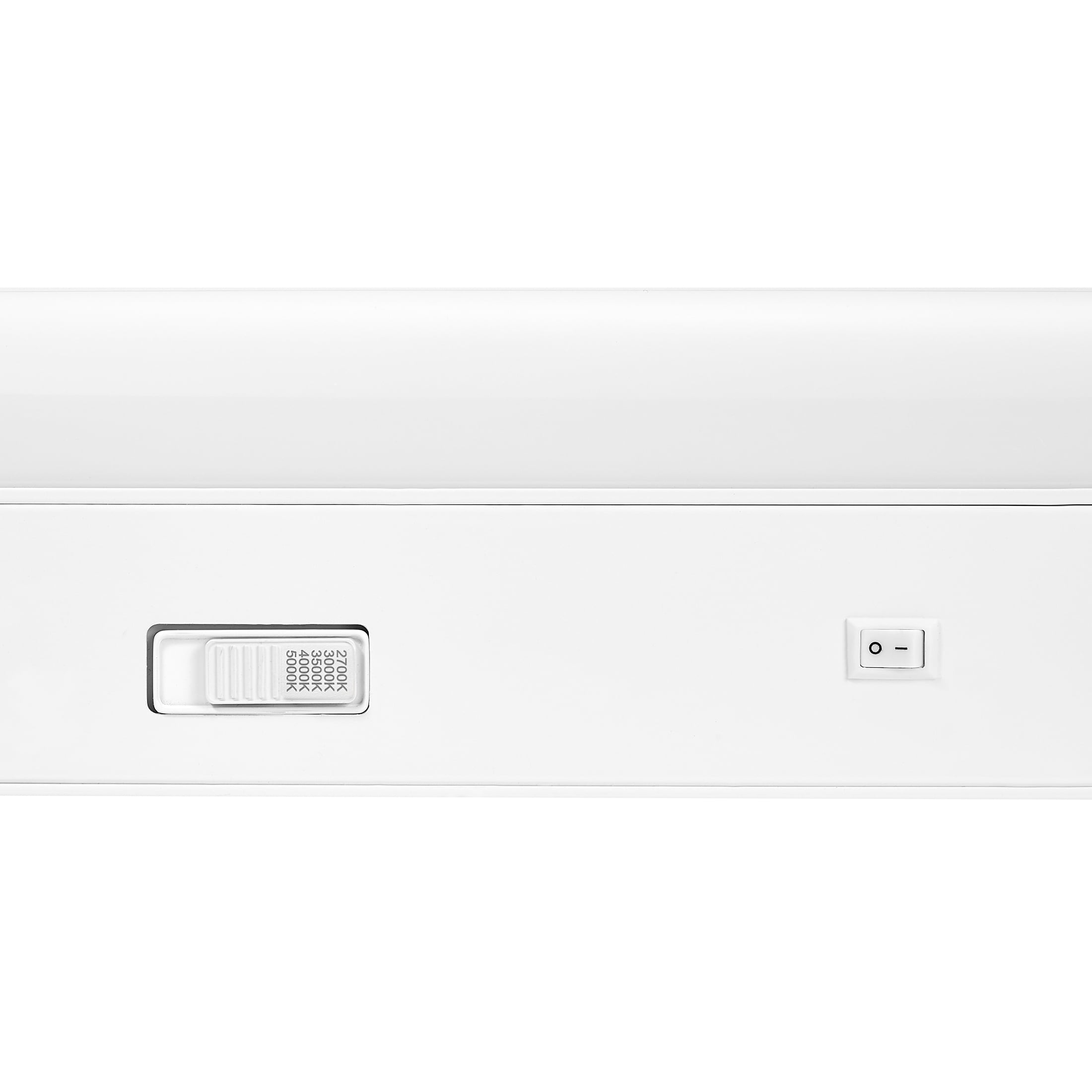 Maxxima 24 in. LED Under Cabinet Light, Hardwired, 1100 Lumens, 5 CCT 2700K - 5000K, White, On/Off Switch