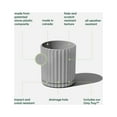 thumbnail image 3 of Veradek Mason Series Demi 6" Plastic-Stone Planter 2-Pack Gray, 3 of 9