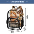 thumbnail image 4 of Iauyy Clear Backpack Heavy Duty PVC Transparent Backpack for College Workplace, Excavator Art, 4 of 8