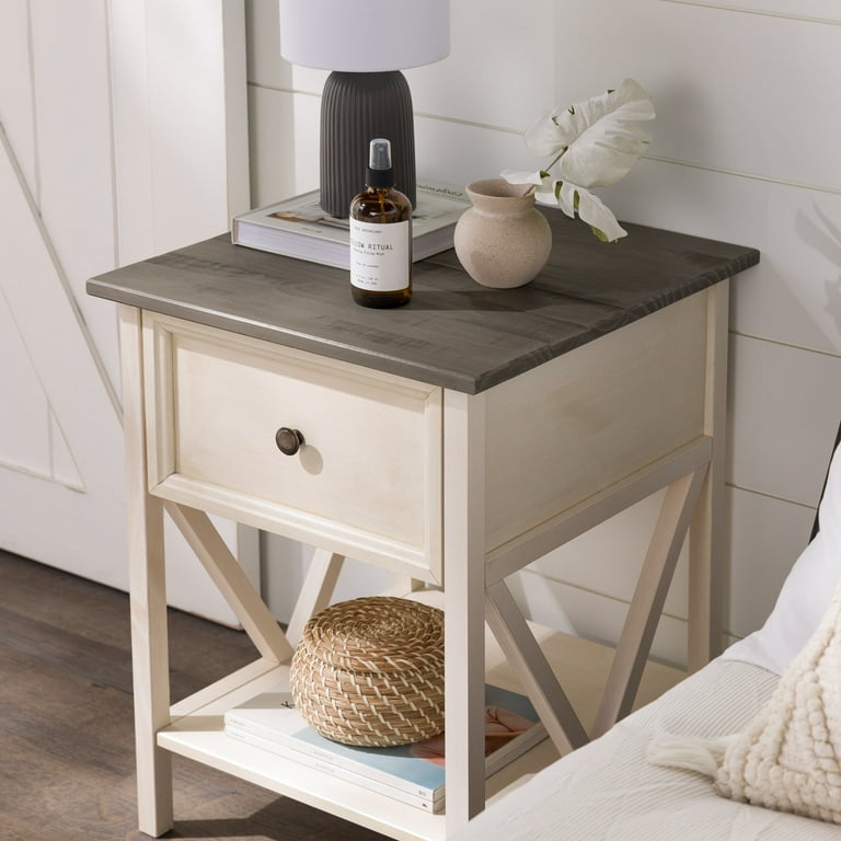 One drawer end table online