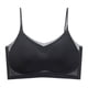 thumbnail image 1 of Ropa interior fina de verano de seda de hielo sin costuras para mujer, sujetador para dormir fino y transpirable con tirantes pequeños y pecho grande, 1 of 1