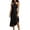 Black, variant on Women's Halter Sleeveless Midi Dresse Summer Casual Asymmetrical Hem Evening Party Cocktail Dresses