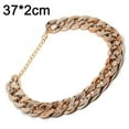 thumbnail image 2 of FloreceBien Collar de cadena de metal dorado collar de cadena para mascotas joyería y accesorios ajustables para mascotas, 2 of 5