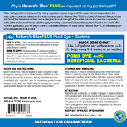 Airmax Natures Blue Pond Dye Plus w/ PondClear Beneficial Bacteria, 4x1 Gallon