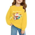 thumbnail image 6 of XIYNBAOK Christmas Sweat Shirts Red Christmas Top Blue Christmas Shirt Girls' Sweatshirts Size 5 Girls Clothes Boys 14-16 Clothes Infant Winter, Yellow 11-12 Years, 6 of 6