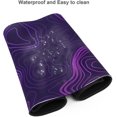 thumbnail image 5 of Purple Topographic Map Mouse Pad Large XL Geographic Contour Gaming Mousepad Extended Long Keyboard Desk Mat with Non-Slip Rubber Base for Office Laptop Computer 31.5x11.8, 5 of 6
