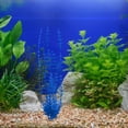thumbnail image 1 of Home Decoration 11 Inch Assorted Color Aquarium Plastic Plant Decoration With Ceramic Base 6 Piece, 1 of 4