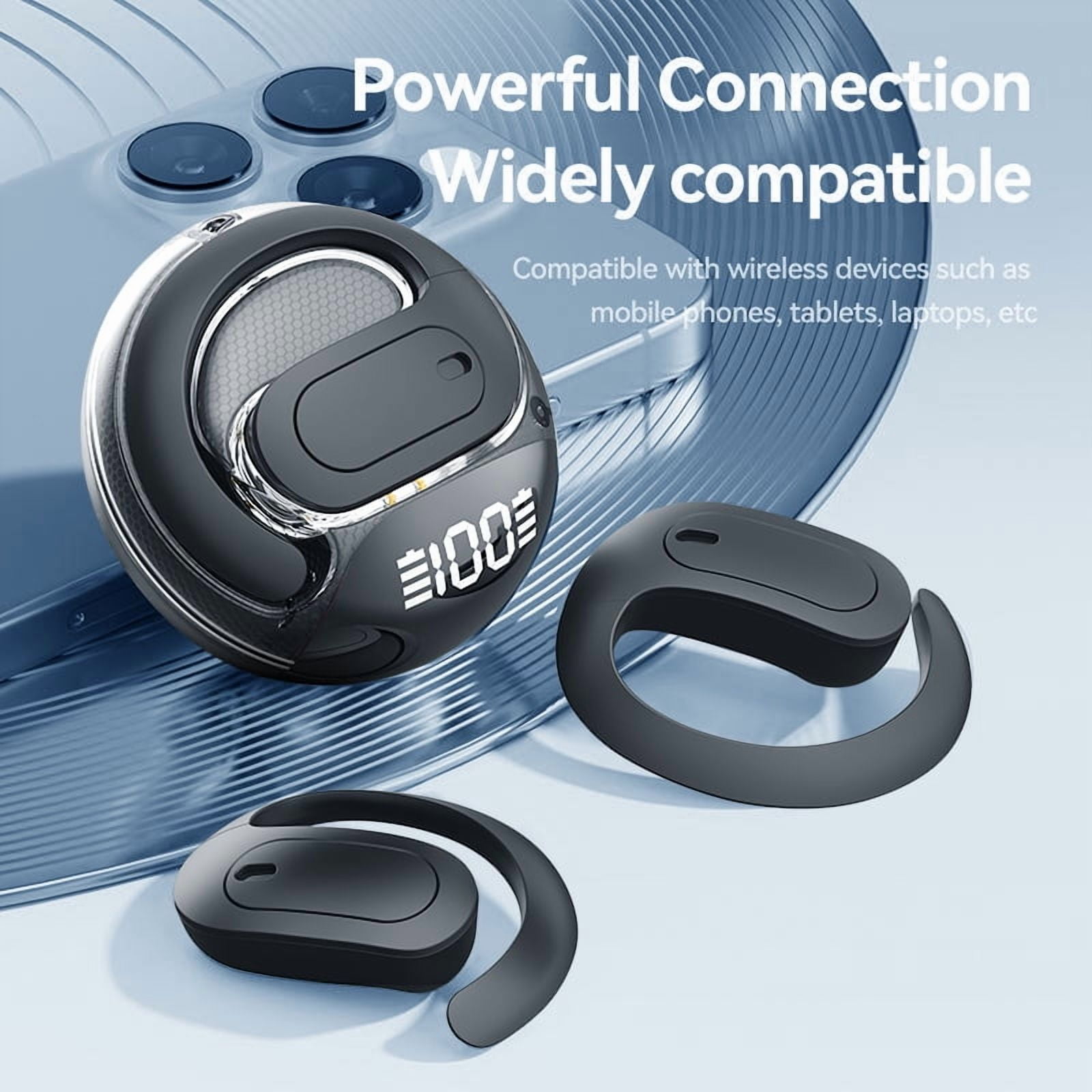 CHENRUIDA Wireless Earbuds Bluetooth Headphone Sport, Bluetooth 5.4 Earbud, Noise Cancelling Mic, IP7 Waterproof Headset For Workout/Running（Black）