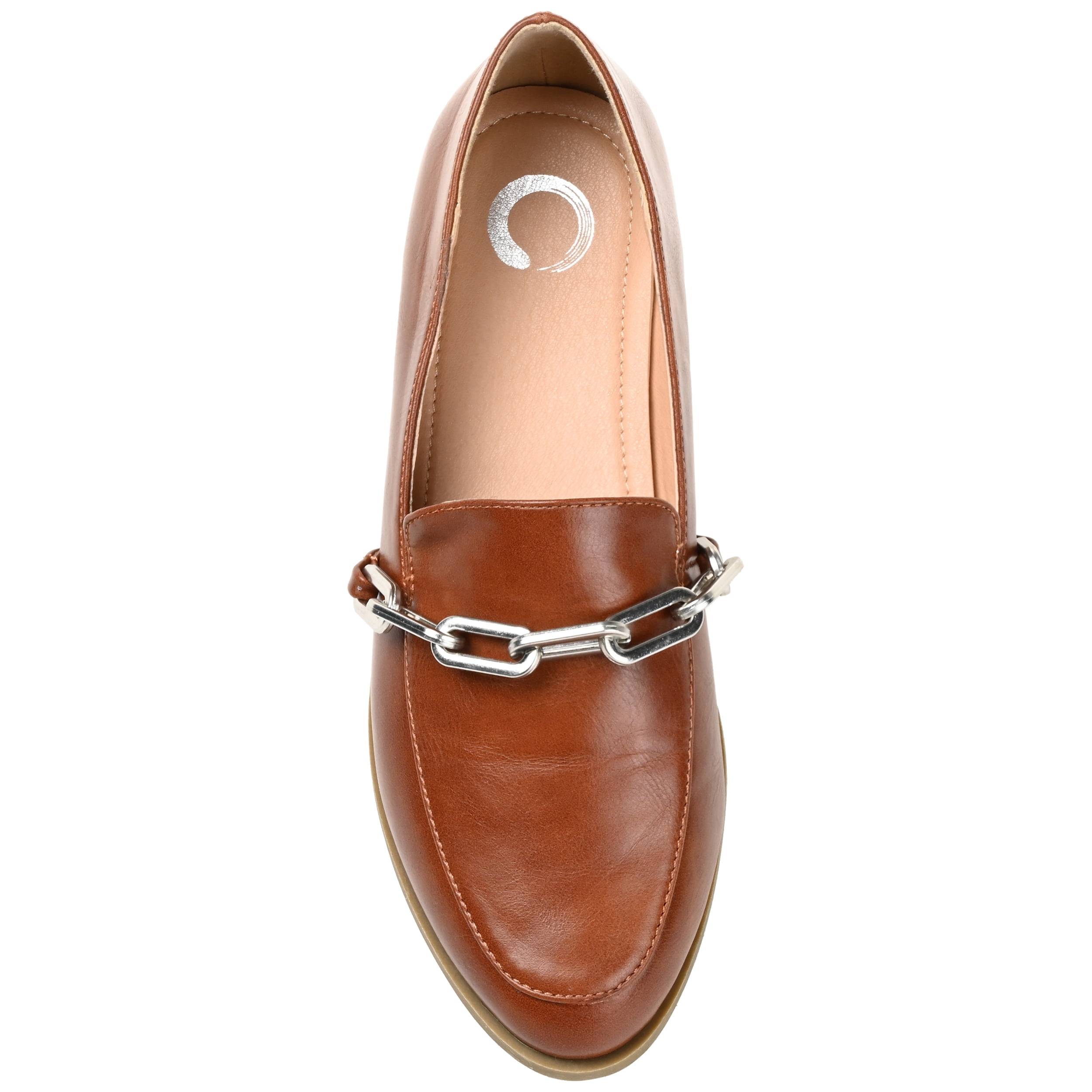 Journee Womens Madison Slip On Round Toe Loafer Flats