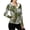 Army Green, variant on Womens Tropical Palm Tree Print Hooded Jacket Comfort Casual Sun Protection White Lined Long Sleeve Full Zip Outerwear Lightweight Loose Fit Sport Cardigan