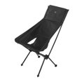thumbnail image 4 of Silla de mochilero para acampar, sillas plegables portátiles multiusos para senderismo, viajes, Picnic en la playa, color negro, 4 of 8