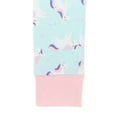 thumbnail image 2 of Wonder Nation Baby & Toddler Girls Unicorn Rainbow Long Sleeve Sleep Set, 2-Piece, Sizes 12M-5T, 2 of 3