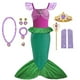 thumbnail image 1 of Disney Little Mermaid Ariel Princess Costume Kids Dress For Girls Cosplay Children Carnival Birthday Party Clothes Mermaid Dress X, 1 of 2