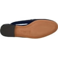 thumbnail image 4 of Sam Edelman Linnie Royal Navy Chain Embellished Slip On Almond Toe Flat Mules (Royal Navy, 6.5), 4 of 6