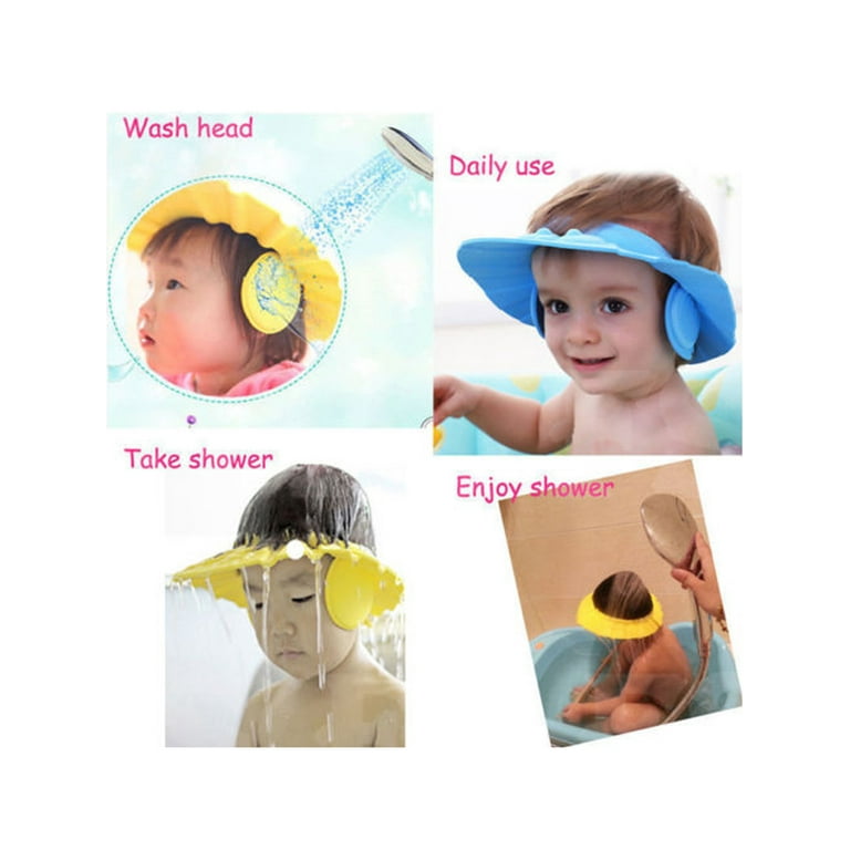 Baby Bath Kids Hat Shampoo Safe Anti Water Cap Accessories Shower