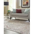 thumbnail image 4 of Unique Loom Deepa Collection Area Rug - Congruence (5' 3" x 7' 9" Rectangle Ivory/Burgundy), 4 of 12