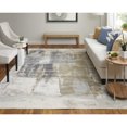 thumbnail image 3 of Feizy Clio Modern Watercolor, Brown/Gray/Black, 2' x 3' Accent Rug Easy Care Stain Resistant Fade Resistant Industrial Abstract Floor Rug for Living room Bedroom, 3 of 10