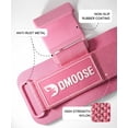 thumbnail image 3 of Ganchos para levantamiento de pesas DMoose Fitness con soporte rosa para muñeca, 3 of 9