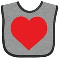 thumbnail image 3 of Inktastic Red Heart Boys or Girls Baby Bib, 3 of 4