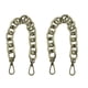 thumbnail image 5 of 2 piezas 30 cm de repuesto de cadena de hierro antiguo DIY accesorios de correa de bolso accesorios de asa para bolso de mano (bronce), 5 of 8