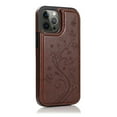 thumbnail image 4 of Case Designed for Apple iPhone 11 (2019, 6.1-inch), Mantto [Folio Cover] PU Leather Magnetic Clasp Kickstand&nbsp;Wallet Case with Card Pockets Flip Cover for iPhone 11 6.1 inch, Brown, 4 of 9
