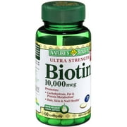 Nature's Bounty Ultra Strength Biotin Tablets, 60 CT (Pack of 3)