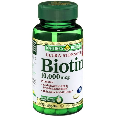 Nature's Bounty Ultra Strength Biotin Tablets, 60 CT (Pack of 3)