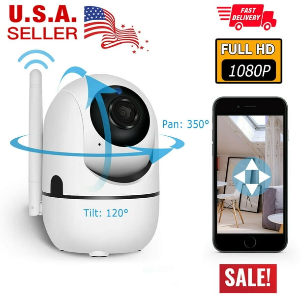 Wifi 1080p Home Security Camera Ip Audio Indoor Outdoor Surveillance