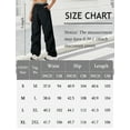 thumbnail image 7 of FEOYA Women Cargo Pants Baggy Ladies Parachute Y2k Pants Elastic Waist Harajuku Jogger Hiking Loose Streetwear Casual Outdoor Trouser S, 7 of 7