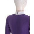 thumbnail image 4 of iiniim Kids Girls Rhinestone Full Body Unitard Gymnastics Leotard Long Sleeve Mock Neck Skating Jumpsuit Bodysuit Purple 16, 4 of 7