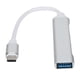 thumbnail image 4 of Tipo C A USB Hub, Plug And Play USB C Hub Rendimiento Estable aleación De Aluminio Plata Para Computadoras Portátiles, 4 of 8