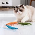 thumbnail image 4 of Cat Toy Made of Wool Yarn and Cat Grass, Shrimp-Shaped to Stimulate Hunting Instincts and Relieve Anxiety, 4 of 8