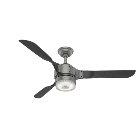 

Hunter Wifi 54 Apache Matte Silver Ceiling Fan with Light Kit and Remote