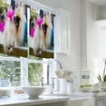 thumbnail image 2 of LALILO Kitchen Curtains and Valances Set of 3 36" Dogs Window Treatment Tiers for Window Decor, 2 of 5