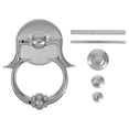 thumbnail image 1 of LOLIPPYY 1Set Stylish European Silver Door Knocker Replacement Kit Clear Sound Front Door Handle, 1 of 8