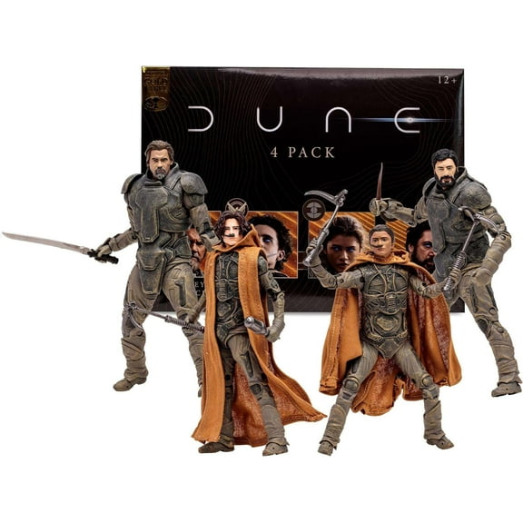 McFarlane Toys - Dune: Part Two Gurney Halleck Paul Atreides Chani Stilgar 4pk, Gold Label, Exclusive