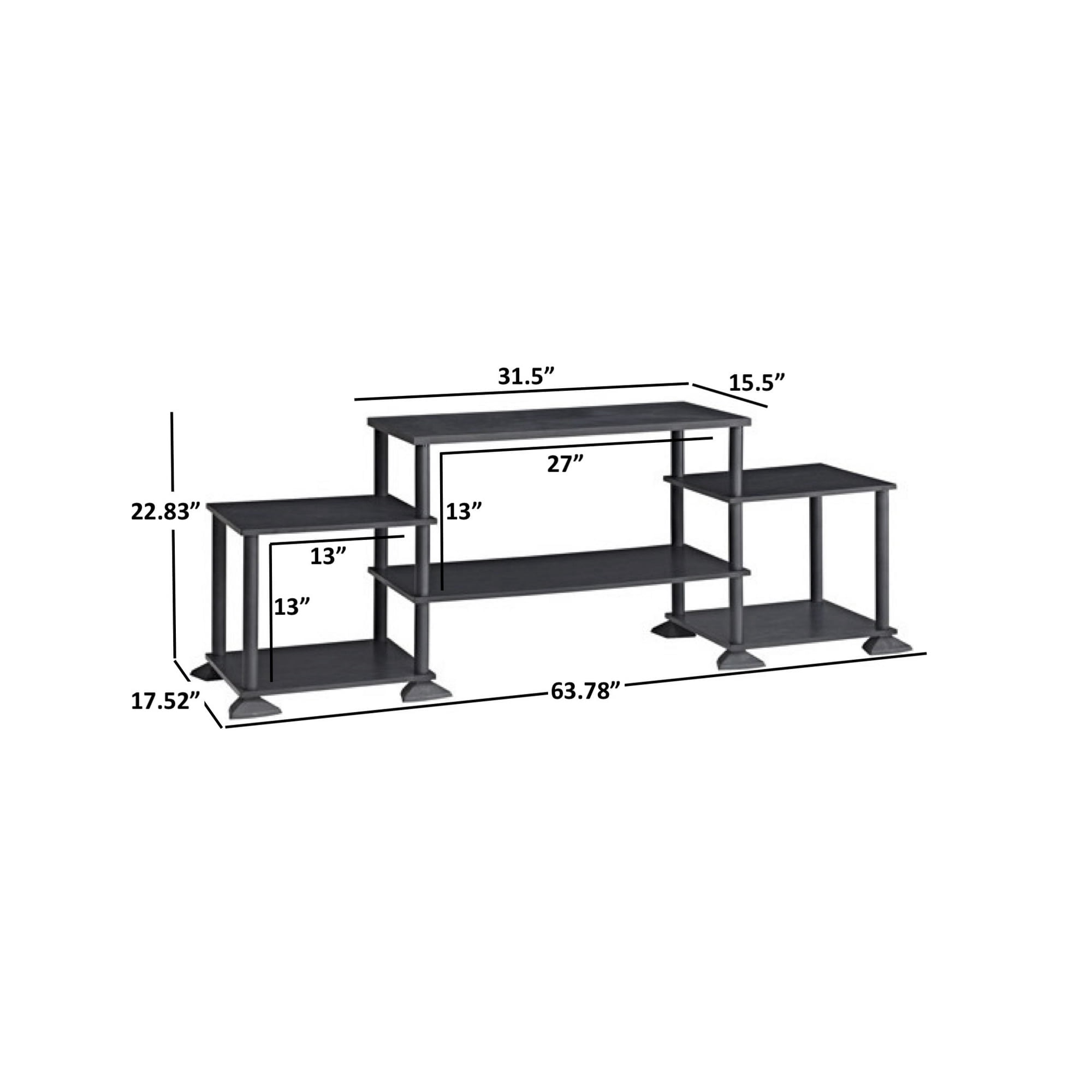 Mainstays No Tools TV Stand for TVs up to 40", True Black Oak Finish