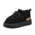 thumbnail image 2 of Bnwani Womens Boots,Winter Boots,Non-slip,Slip-on,Platform,Cozy,Black,43(US:9.5), 2 of 6