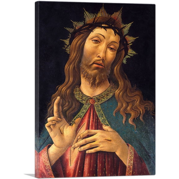 ARTCANVAS Christ Crowned With Thorns 1500 Canvas Art Print by Sandro Botticelli - Size: 26" x 18" (0.75" Deep)
