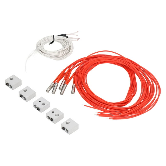 100K Thermistor Cartridge Heater, High Precise Heating Block Thermistor Set Standard Size Easy To Install Compatibility for Automotive Industry