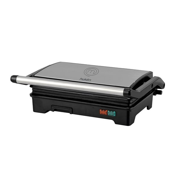 Parrilla Panini Grill+ MasterChef Huken 2 Rebanadas Acero