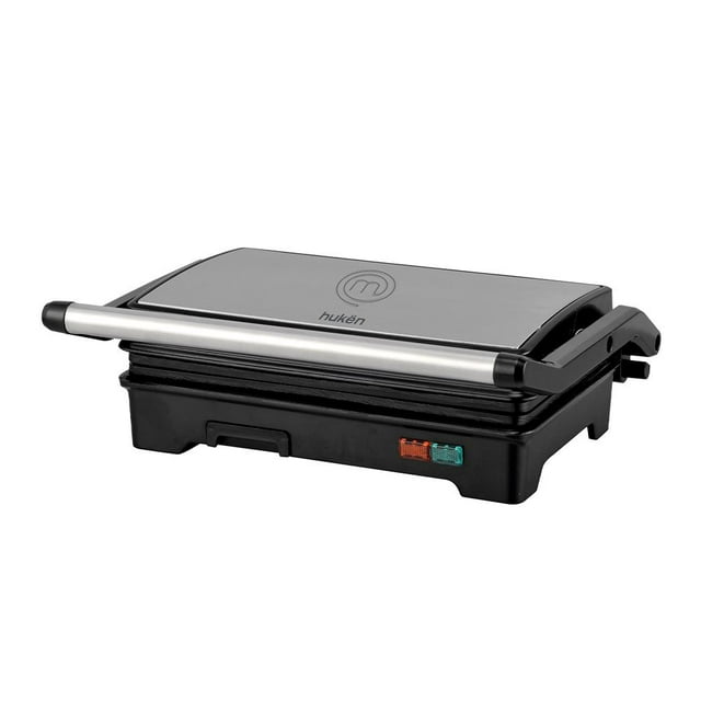Parrilla Panini Grill+ MasterChef Huken 2 Rebanadas Acero
