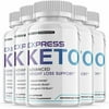 (5 Pack) Express Keto - Supplement for Weight Loss - Energy & Focus Boosting Dietary Supplements for Weight Management & Metabolism - Advanced Fat Burn Raspberry Ketones Pills - 300 Capsules