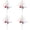 Red*4, variant on Patriotic Artificial Berry Stem Picks, 4th of July Decorations White Blue Red Stars Picks for Independence Day,Pentagram Faux Berry Branches Decoration for Home Office Restaurant Vase Decor,1Pack