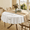 54" (Round), variant on Heavy Duty Table Protector Pad With Flanneling For Dining Room | Round 54" Waterproof Vinyl Tablecloth Easy Ton & Trim Scratch He