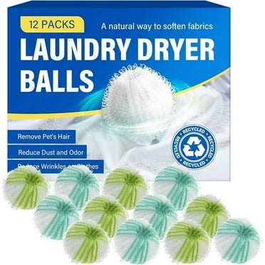 Pet Hair Remover for Laundry, Lint Balls, Reusable Pet Hair Remover Balls, 12PCS