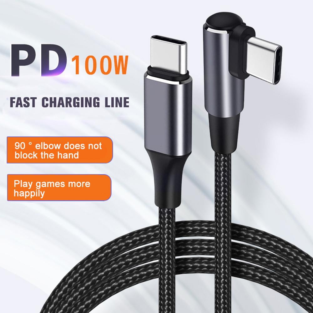 90DEGREE Right Angle USB Type C Fast Data Sync Charger Lead