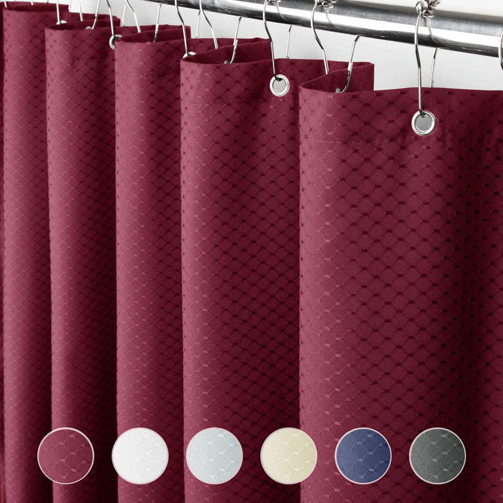 Polyester Bathroom Rustproof Metal Water 36x72 Inch Stall Size Shower Curtain